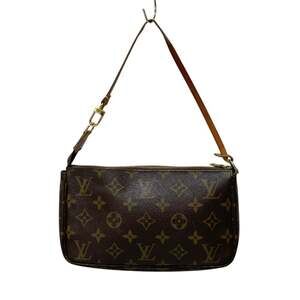LOUIS VUITTON Brown Monogram Pouch